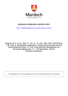 Phosphate adsorption using hierarchically porous functionalized silica