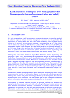 Land assessment to integrate trees with agriculture for biomass production, carbon sequestration and salinity control