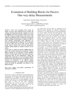 Evaluation of building blocks for pure passive One-way-delay measurements
