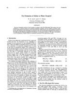 The formation of sulfate in water droplets