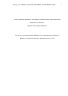 Action complexity modulates corticospinal excitability during action observation