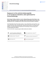 Exposure to the antimicrobial peptide LL-37 produces dendritic cells optimized for immunotherapy