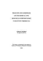 Migration, metamorphosis and the residual link: resources of British women to re-invent themselves