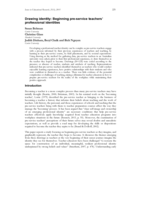 Drawing identity: Beginning pre-service teachers' professional identities