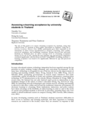 Assessing e-learning acceptance by university students in Thailand