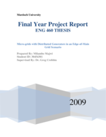 Micro-grids with distributed generators in an edge-of-main grid scenario