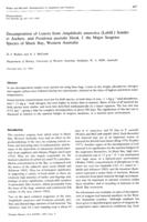 Decomposition of leaves from Amphibolis antarctica (Labill.) Sonder et Aschers, and Posidonia australis Hook. f. the major seagrass species of Shark Bay, Western Australia