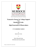 Transactive energy for voltage support within residential grids with a high penetration of photovoltaics: A Co-simulation analysis