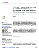 InDel markers: An extended marker resource for molecular breeding in chickpea