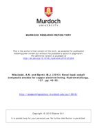 Novel lead–cobalt composite anodes for copper electrowinning