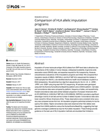 Comparison of HLA allelic imputation programs