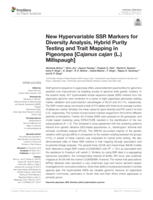 New hypervariable SSR markers for diversity analysis, hybrid purity testing and trait mapping in Pigeonpea [Cajanus cajan (L.) Millspaugh]