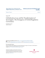 Globalization, law, and the transformation of sovereignty: The emergence of global regulatory governance
