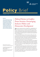 Political parties in conflict-prone societies: Regulation, engineering and democratic development