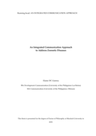 An integrated communication approach to address zoonotic diseases