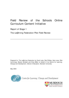 Field review of the schools online curriculum content initiative