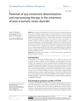 Potential of eye movement desensitization and reprocessing therapy in the treatment of post-traumatic stress disorder