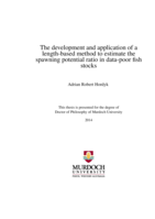 The development and application of a length-based method to estimate the spawning potential ratio in data-poor fish stocks