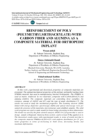 Reinforcement of poly (polymethylmethacrylate) with carbon fiber and alumina as a composite material for orthopedic implant