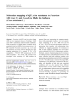 Molecular mapping of QTLs for resistance to Fusarium wilt (race 1) and Ascochyta blight in chickpea (Cicer arietinum L.)