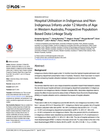 Hospital utilisation in indigenous and non-indigenous infants under 12 months of age in Western Australia, prospective population based data linkage study