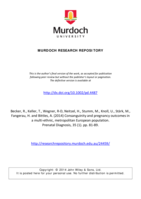 Consanguinity and pregnancy outcomes in a multi-ethnic, metropolitan European population