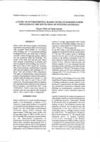 A study of environmental radon levels in rammed earth dwellings in the south west of Western Australia
