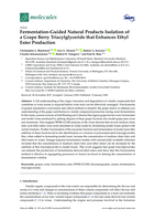 Fermentation-guided natural products isolation of a grape berry Triacylglyceride that enhances ethyl ester production
