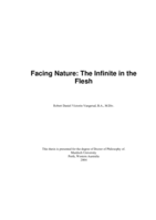 Facing nature: the infinite in the flesh