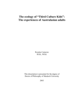 The ecology of third culture kids: the experiences of Australasian adults