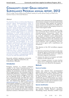Community-onset Gram-negative Surveillance Program annual report, 2012