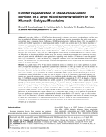 Conifer regeneration in stand-replacement portions of a large mixed-severity wildfire in the Klamath-Siskiyou Mountains