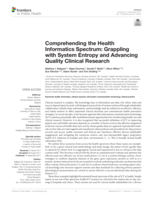 Comprehending the health informatics spectrum: Grappling with system entropy and advancing quality clinical research