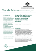 Responding to cybercrime: Results of a comparison between community members and police personnel