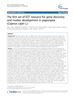 The first set of EST resource for gene discovery and marker development in pigeonpea (Cajanus cajanL.)