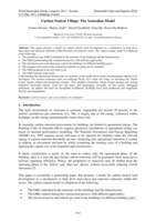 Carbon neutral village: The Australian model