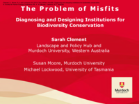 The problem of misfits. Diagnosing and designing institutions for biodiversity conservation