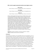 SOS: A tool to support assessment practice across degree courses