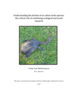 Understanding the decline of an urban turtle species: the critical role of combining ecological and social research