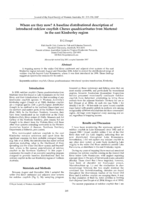Where are they now? A baseline distributional description of introduced redclaw crayfish Cherax quadricarinatus (von Martens) in the east Kimberley region