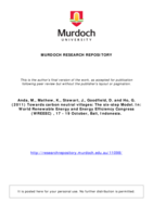 Towards carbon neutral villages: The six-step Model