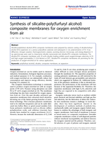 Synthesis of silicalite-poly(furfuryl alcohol) composite membranes for oxygen enrichment from air