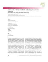 Technocratic and economic ideals in the ecosystem services discourse