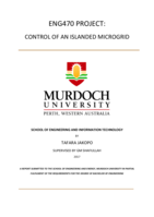 Control of an islanded microgrid