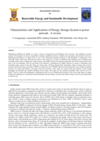 Characteristics and applications of energy storage system to power network - A review