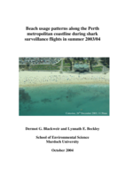 Beach usage patterns along the Perth metropolitan coastline during shark surveillance in summer 2003/04