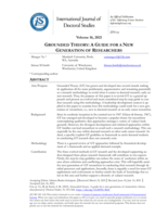 Grounded Theory: A guide for a new generation of researchers