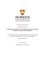 Investigating low voltage ride through capability on wind farm by using static synchronus compensator (STATCOM) application
