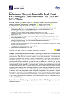 Reduction of allergenic potential in bread wheat RNAi transgenic lines silenced for CM3, CM16 and 0.28 ATI genes