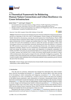 A theoretical framework for bolstering human-nature connections and urban resilience via green infrastructure